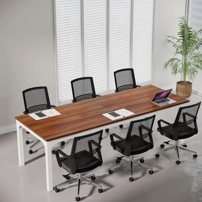 6.5 FT Conference Room Table, 78.74" W x 27.56" D Large Office Conference Table, Modern Seminar Meeting Table Desk, Customized