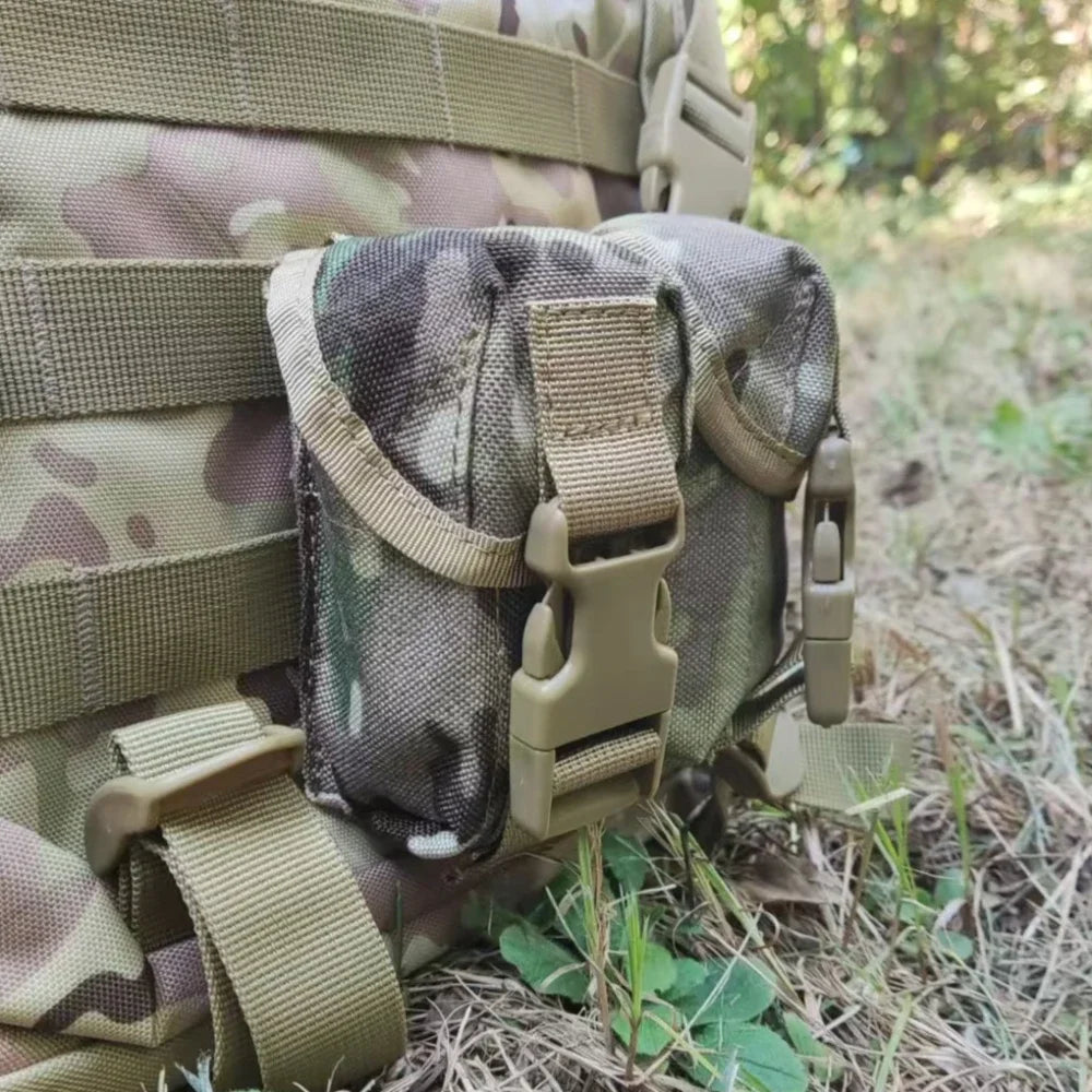 Tactical Pouch Double Frag Grenade Pack Molle EDC Tool Bag Accessory Pouch Shooting Hunting Airsoft Equipment Military Gear