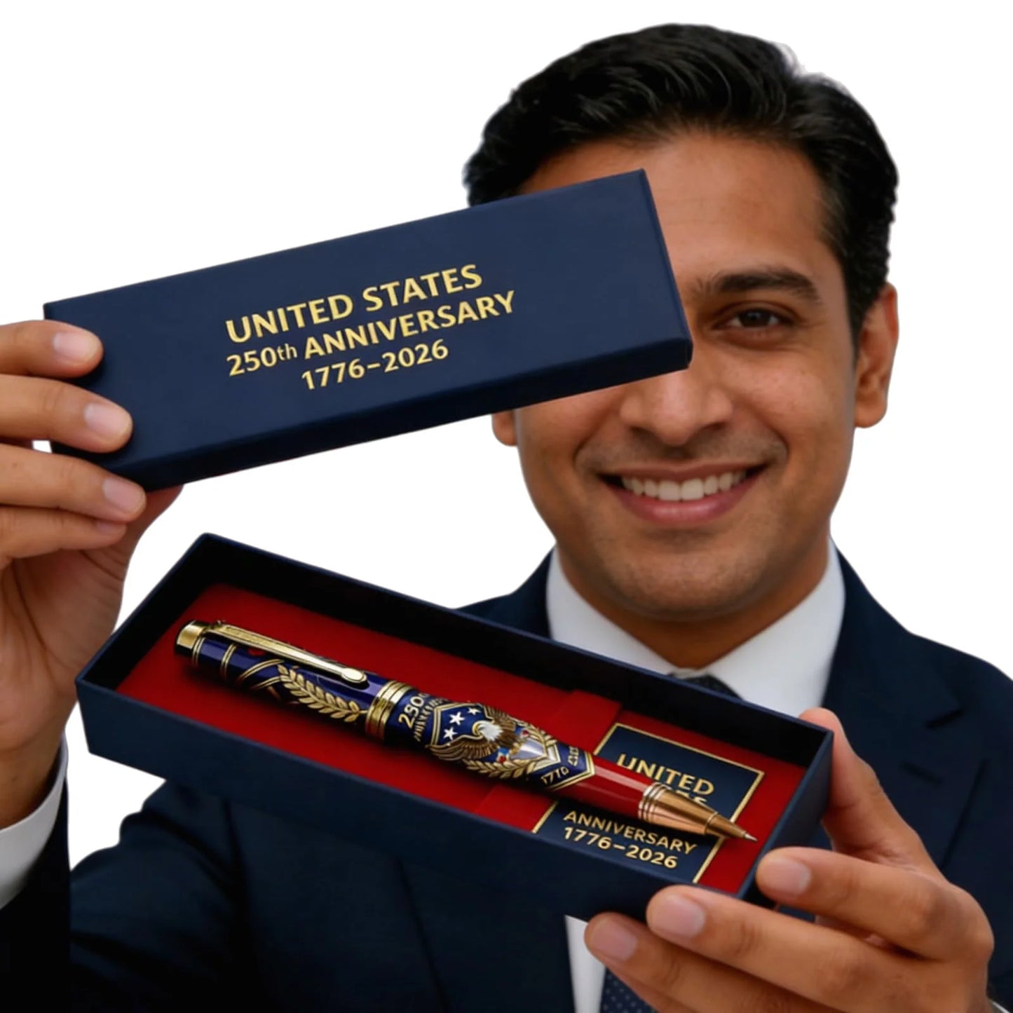 250th Anniversary Commemorative Ballpoint Pen, 250t Anniversary Pen, 1776-2026 Commemorative Collector Pen for Patriot History