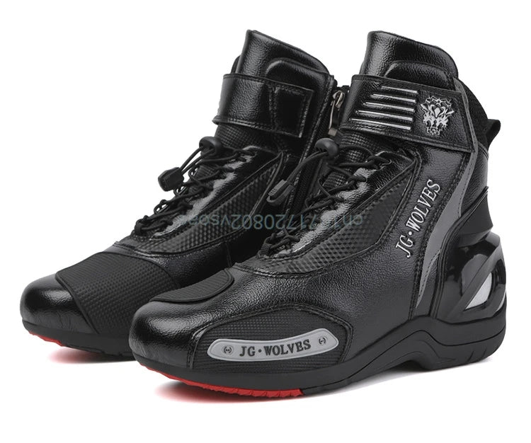 Boots For Motorcyclist Man Women Waterproof Enduro Motorcycle Boots Motorcycle Shoes Moto Hombre Anti-Fall Riding Short Boots