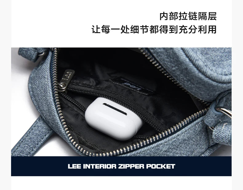 LEE Classics Vintage Design Women Small Leather Handbag Fashion Waterproof Outdoor Travel Daily Mini Crossbody Shoulder Bag