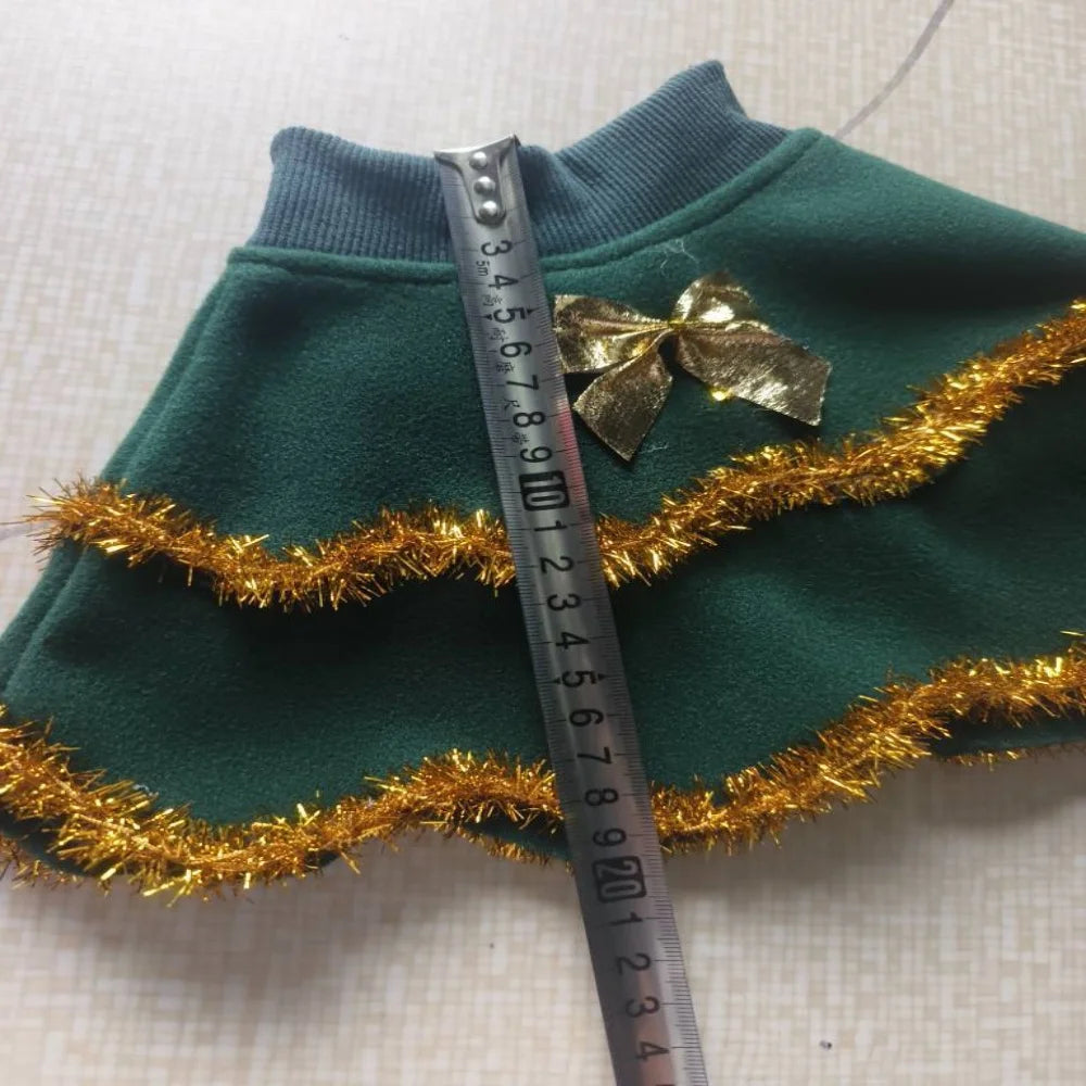 Dog Christmas costume, puppy Christmas cloak costume, cute cat costume, Christmas role-playing party