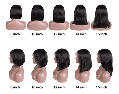 2026 New 4x4 13x4 Lace Front  Bone Straight Wigs Cheap Short Bob Wig Brazilian Preplucked Lace Frontal Wigs 100%
