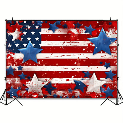 American flag July 4th background cloth,Patriotic Independence Day party photo background,Patriotic National Day banner