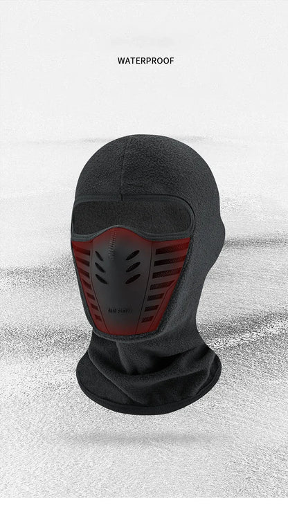 Motorcycle Mask Fleece Thermal Neck Full Face Mask Keep Warm Riding Balaclava Biker Ski Winter Windproof Dustproof Face Shield