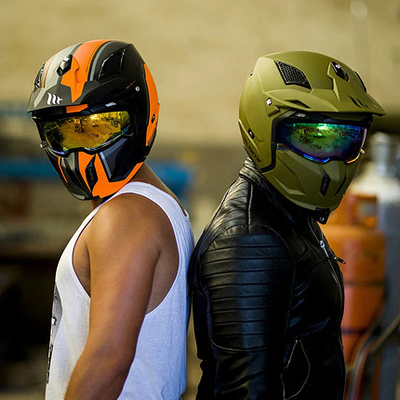 MT New Full Face Helmet Motorcycle Helmets Modular High Quality DOT ECE Approved Personality Off Road Moto Helmets Fashion