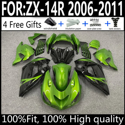 Kawasaki ZX-14R 06 07 08 09 10 11 ZX14R 2006-2011 Motorcycle Fairings Kit ABS Plastic Body Work Cowling Set Full Body