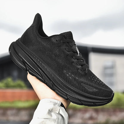 Men's Running Shoes Luxury Shoes Couple Outdoor Sneakers Cushioning Breathable Mesh Off-road Trainer Shoes Race Non-Slip Fashion