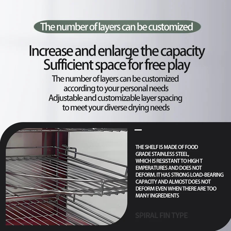 Commercial Food Warmer Display 5-Tier  Pizza Warmer Display Pastry Display Case Restaurant Heated Cabinet