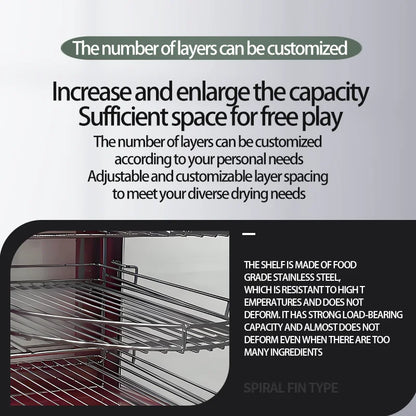 Commercial Food Warmer Display 5-Tier  Pizza Warmer Display Pastry Display Case Restaurant Heated Cabinet