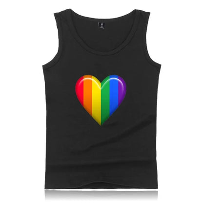 Pride LGBT fashion tank tops boy Gay Love Lesbian Rainbow Flag summer vest bodybuilding Sleeveless shirt fitness tank top men