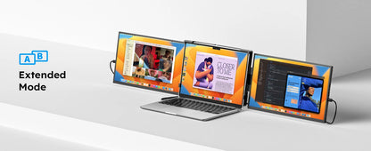 15.6 inch Triple Screen Extender for Laptop Mini PC 1080 FHD IPS External Extension Portable Dual Monitor For MAC Windows Chrome