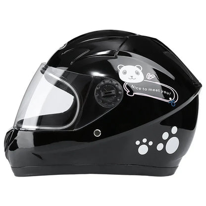 Children's helmets, child safety helmets electric vehicle helmets autumn winter boy and girls warm cartoon  helmets casco moto