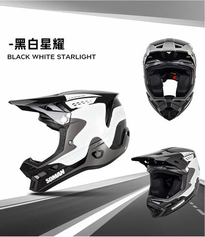 SOMAN CE Certified Off Road Motorcycle Helmet Мотошлем Lightweight Breathable Personalized Adult Motocross Capacete 0.15