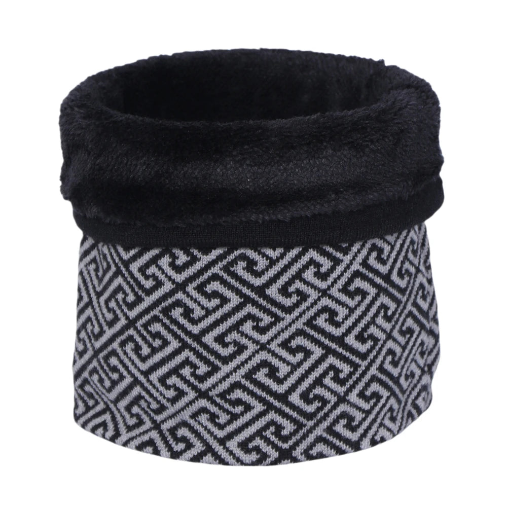 Winter Neck Coverings for Men's Warm Scarves Gentleman Thick Velvet Ring Scarf Warm Ski Cycling Face Mask Women Fashion Pullover