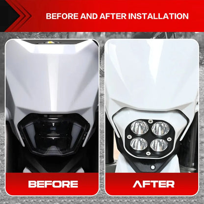 Front Headlight Cover LED Front Light Lamp Cap Assembly Electric Bike Motor Off-Road Accessories For Sur Ron Ultra Bee 2023 2024