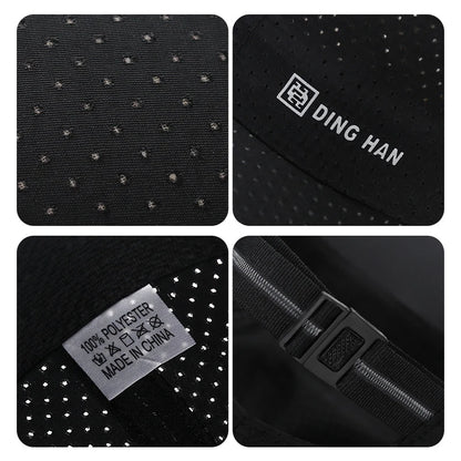 Extended Brim Summer Breathable Perforated Quick-Drying Adjustable Baseball Cap Sun Hat Trucker Caps Dad Hats