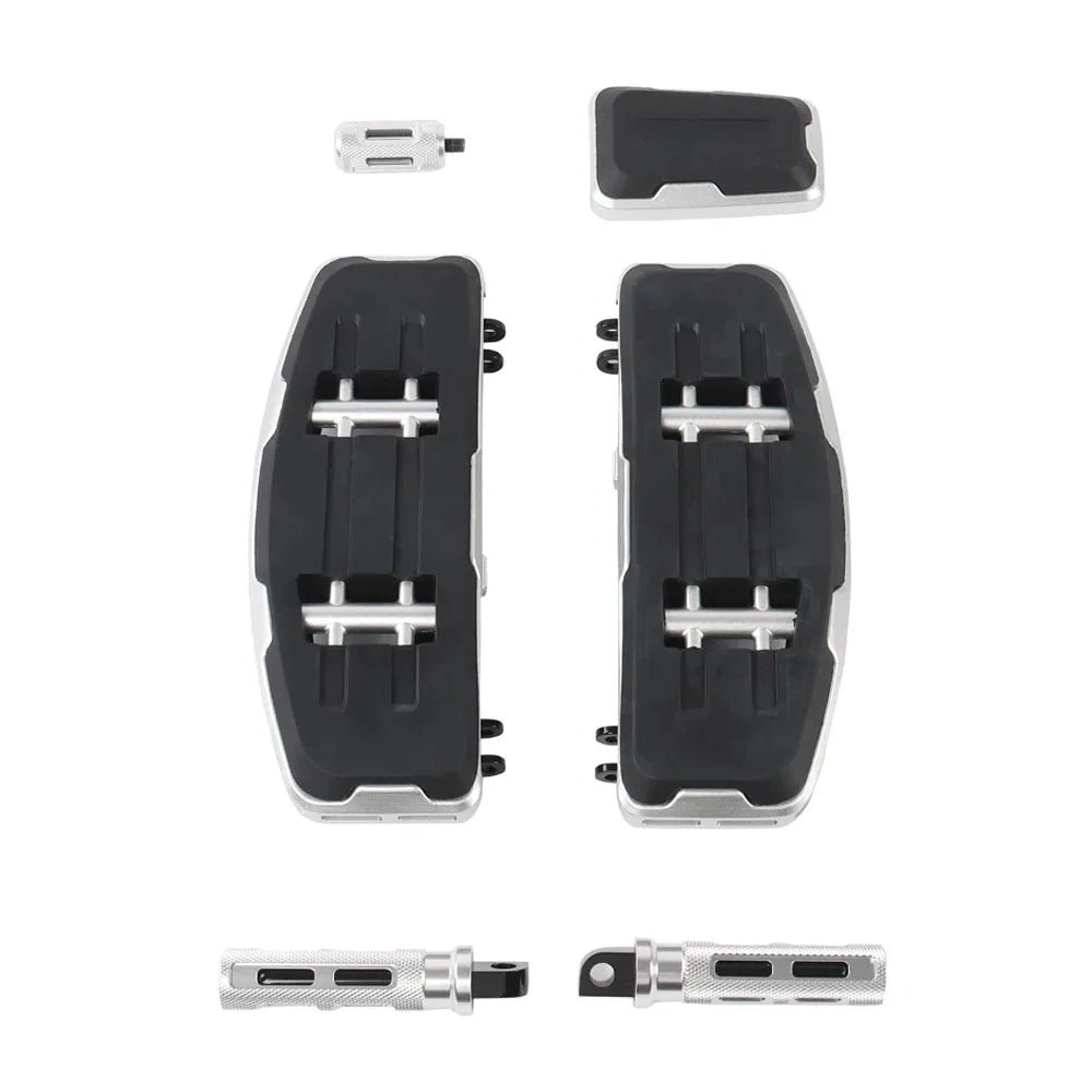 Fit For Harley Touring Road King Street Electra Glide Softail Deluxe FLD Fat Boy Trike 2024Motorcycle Rider Driver Footboard Kit