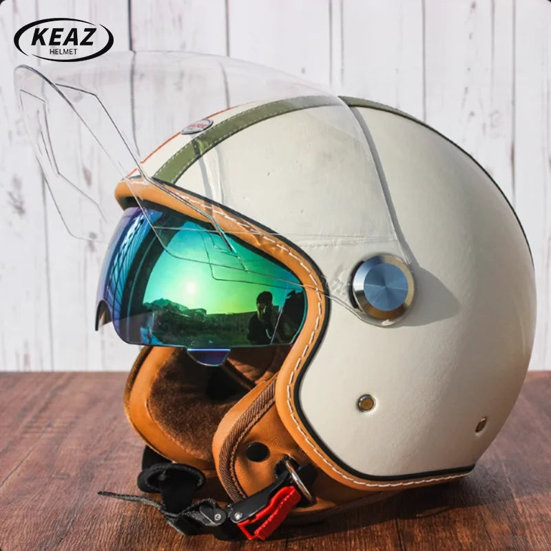 Japan Imported The New DOT Standard Certified Electric Motorcycle Helmet Female Winter Warm Male High Quality and Safety