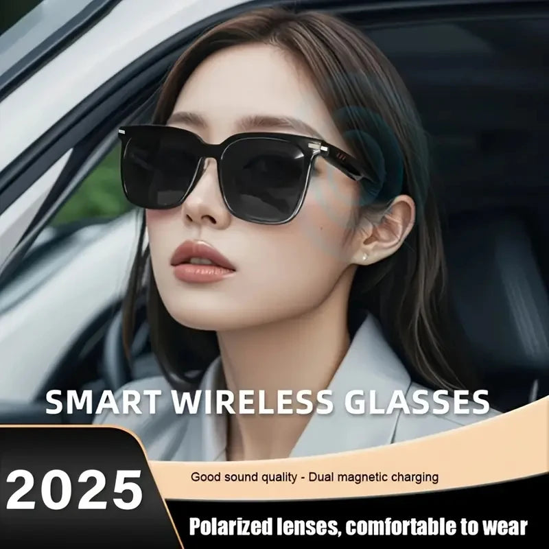 SENBONO Audio Smart Glasses With Open Ear Headsets Hands-Free Call Sunglasses Anti-blue Light Glasses For Xaomi Android IOS