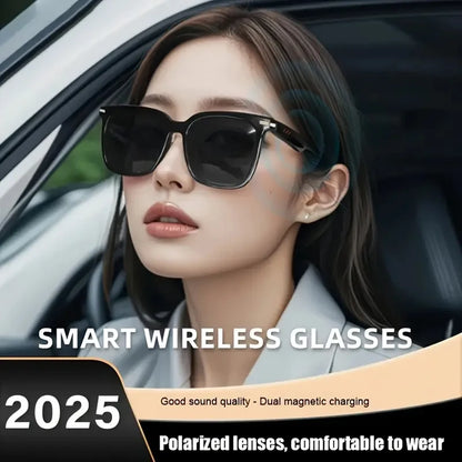 SENBONO Audio Smart Glasses With Open Ear Headsets Hands-Free Call Sunglasses Anti-blue Light Glasses For Xaomi Android IOS