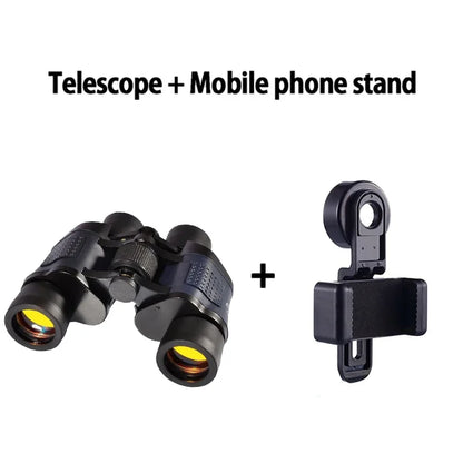 Camping Binoculars 60X60 Long Range 15000m HD High Power Telescope Tourism Binoculars Long Range Powerful Binoculars Hunting