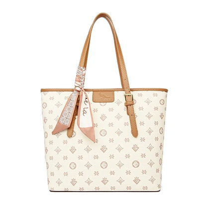 Women's Quality Soft Leather Shoulder Bag Luxury Print Designer Handbag Ladies Casual Tote Bag Messenger Commuting Sac A Main