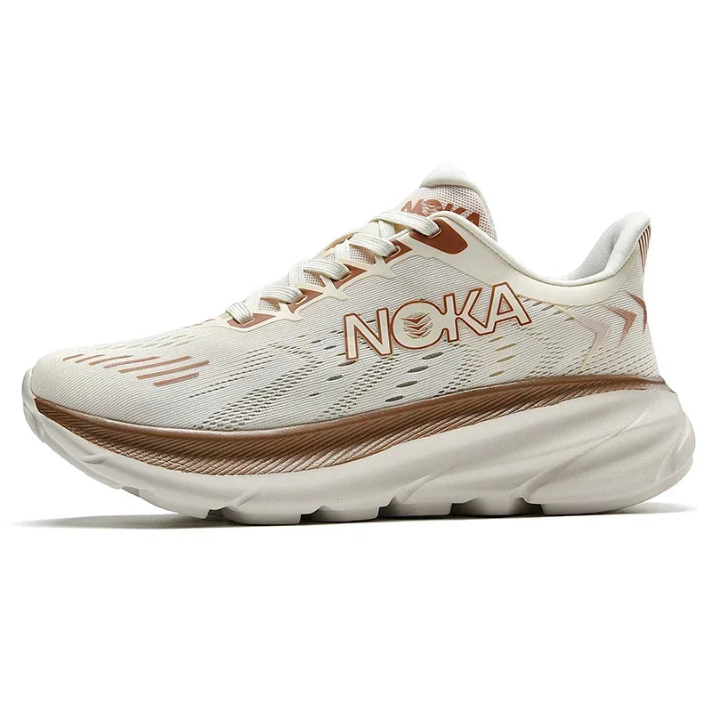 Men's Running Shoes Jogging Breathable Mesh Cushioning Non-Slip Outdoor Luxury Shoes Couple Trainer Race Sneakers Off-road Shoes