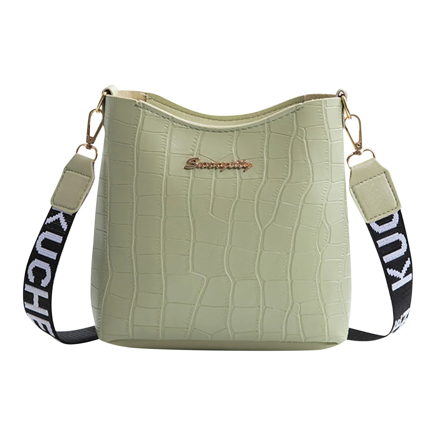 New Women'S Classic Shoulder Handbag Multi-Functional Fashion Crossbody Bag Wide Shoulder Strap Mini Pu Leather Mobile Wallet