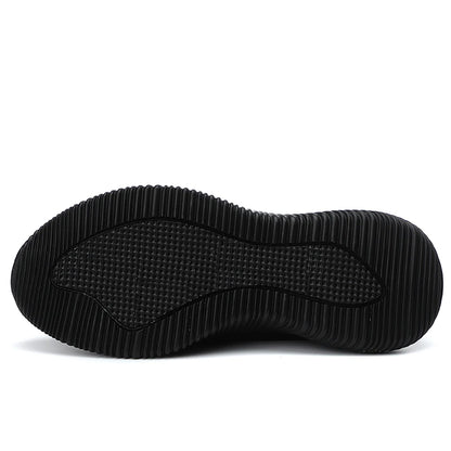 Women's Solid Color Sneakers Breathable Mesh Woven Outdoor Lightweight Low Top Walking Running Sports Socks Shoes