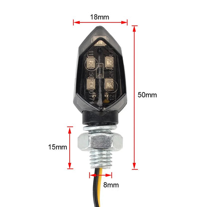 LED Turn Signal Light Super Bright 2pcs Motorcycle Mini Universal Led Motorbike Lampe Amber Blinker LED Indicators Light