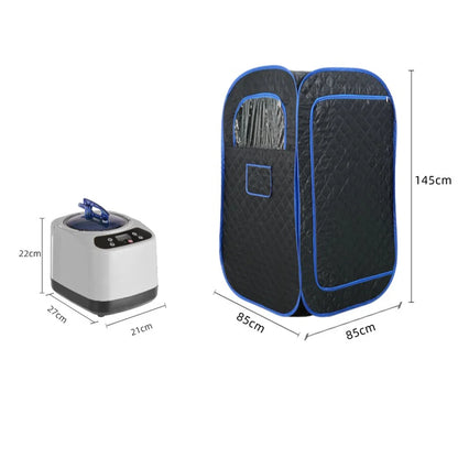 Portable Steamer Sauna for Home Spa Full Body Sauna Tent for Relaxation With 3L Steamer Generator Sauna Box