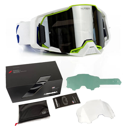 Professional Sports Goggles Windproof Dustproof Anti Fog for Motorcycle Cycling Skiing OTG Over The Glasses UV Protection Lens