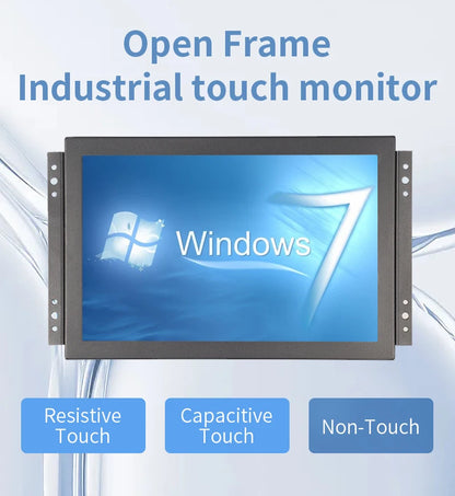 10.1 Inch 1920*1200 16:10 Metal Case Capacitive Touch Screen VESA Industrial Monitor With VGA HDMI BNC AV USB Port for CNC Kiosk