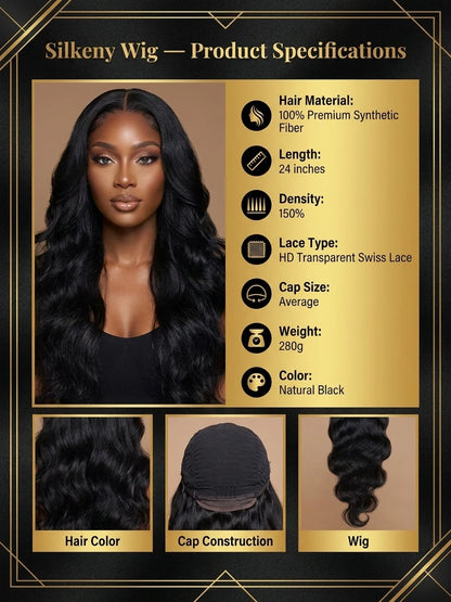 44 Inch Body Wave 13x6 Hd Transparent Lace Frontal Human Hair Wig 360 Brazilian Pre Plucked Lace For Women 13x4 Lace Front Wigs