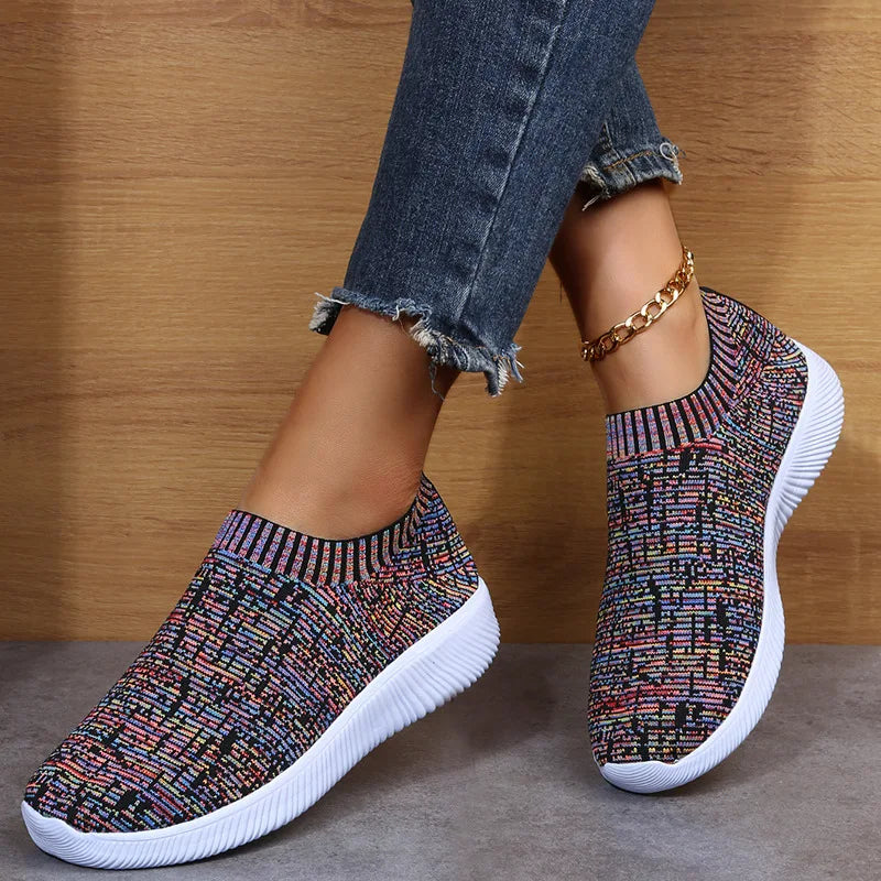 2022 Women Sneakers Fashion Socks Shoes Breathable Casual Sneaker Summer Vulcanized Shoes Women Trainers Tenis Feminino Flats