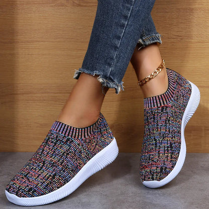 2022 Women Sneakers Fashion Socks Shoes Breathable Casual Sneaker Summer Vulcanized Shoes Women Trainers Tenis Feminino Flats