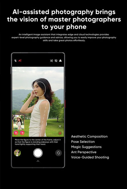 nubia Z80 Ultra 5g Smartphone Global Version Snapdragon 8 Elite Gen 5 6.85'' 144Hz Oled Display 7200Mah 90W Fast Charging 64Mp