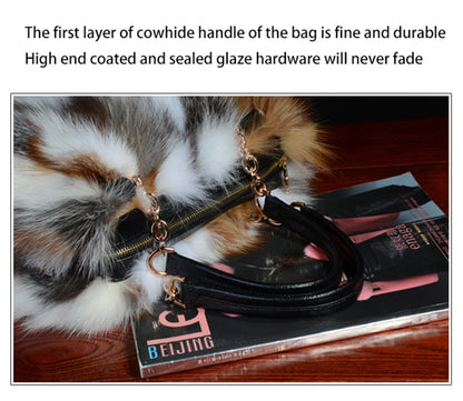 2025 New Clothing Designer Luxury Soft Fox Hair High-end Handbag Fashion Large Capacity Charm Women's Special Fur Bag