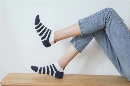 5 Pairs Lot Pack Women Socks Spring Summer Animal Unicorn Cat Fox Ear Cartoon Happy Funny Cute Lovely Cotton Ankle Socks Heart