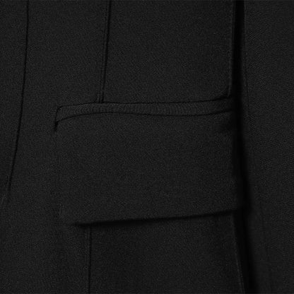Elegant Solid Women's Blazer Trouser Suits Lapel Single-Breasted Wide Leg Pants Lady Set 2026 Spring 2 Pieces Set Women