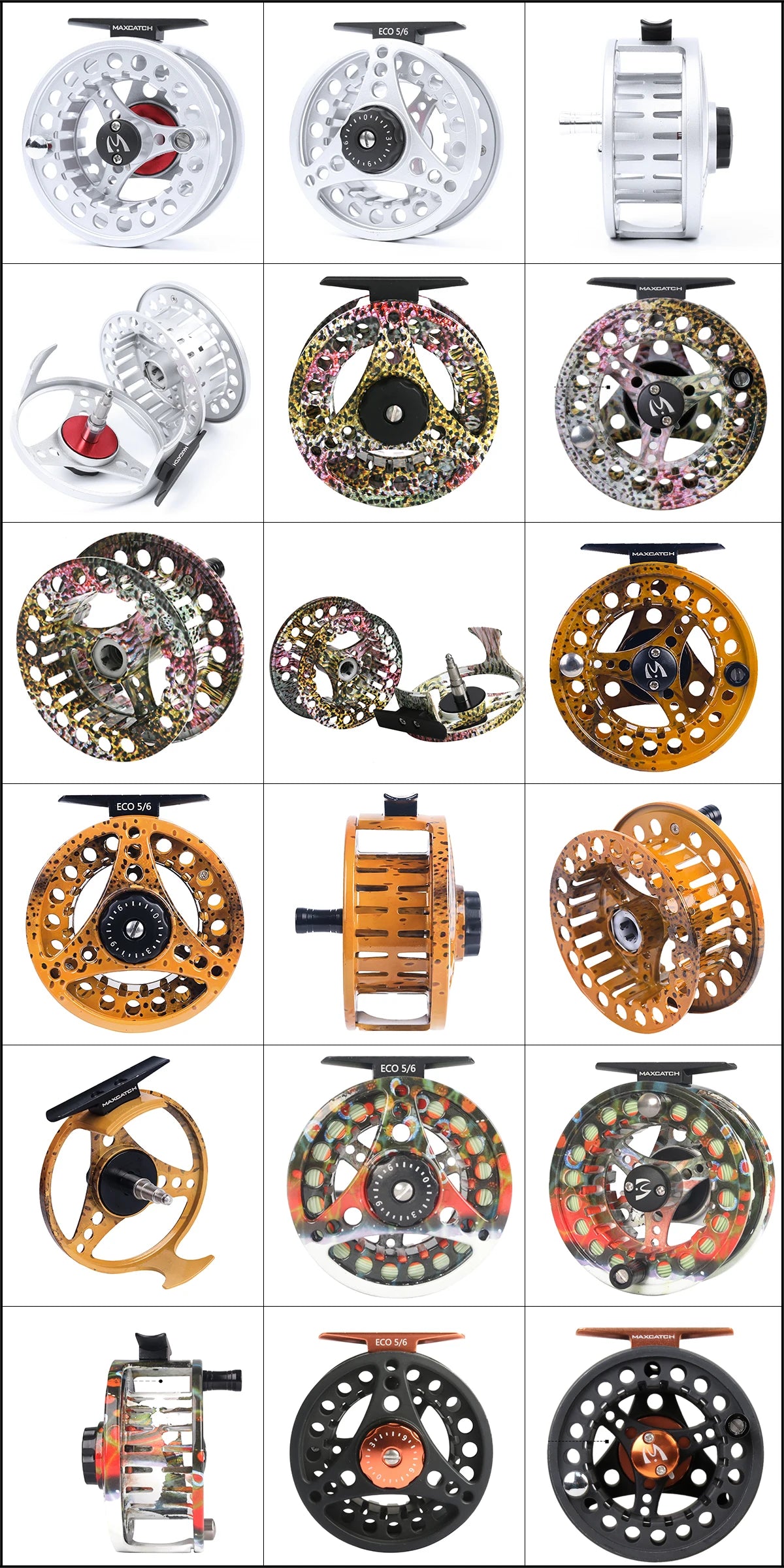 Maximumcatch Fly Fishing Reel 3/4/5/6/7/8 WT Large Arbor Die Casting Aluminum Fly Reel