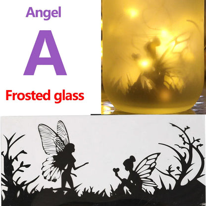 Portable Solar Lantern, Fairy Lights, Garden Ornament Outdoor Hanging Frosted TreeTable, Yard, Patio, Lawn, Glass Mason Jar Lamp