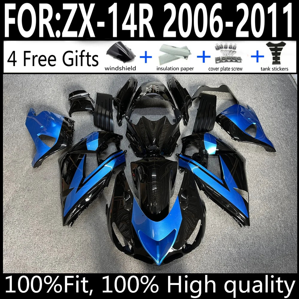 Kawasaki ZX-14R 06 07 08 09 10 11 ZX14R 2006-2011 Motorcycle Fairings Kit ABS Plastic Body Work Cowling Set Full Body