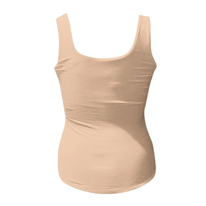 Solid Y2k Vest Women Sleeveless Base Shirt Regular Black Tops Slim-Fit Sling Inner Top Spring Summer Street Wear Girl Cloth