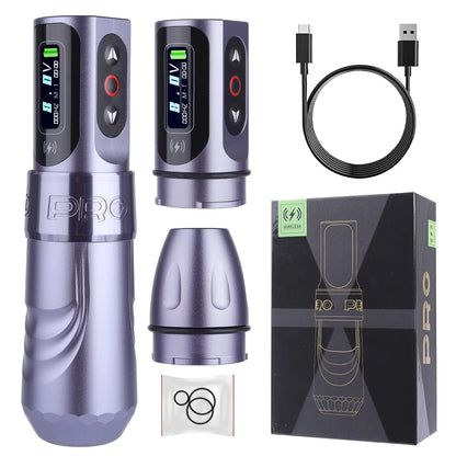 T-Rex Wireless Tattoo Machine Rotary Pen Coreless Motor 4.0mm Travel with Two 1600mAh Batteries Suitable for Tattoo Artists