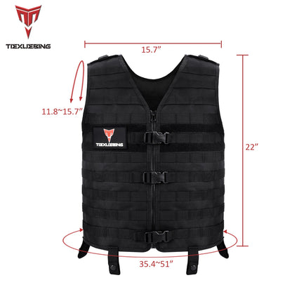 Military Tactical Molle Vest Airsoft Lightweight Gear Load Carrier Vest Camouflage CS Wargame Hunting Adjustable Waistcoat