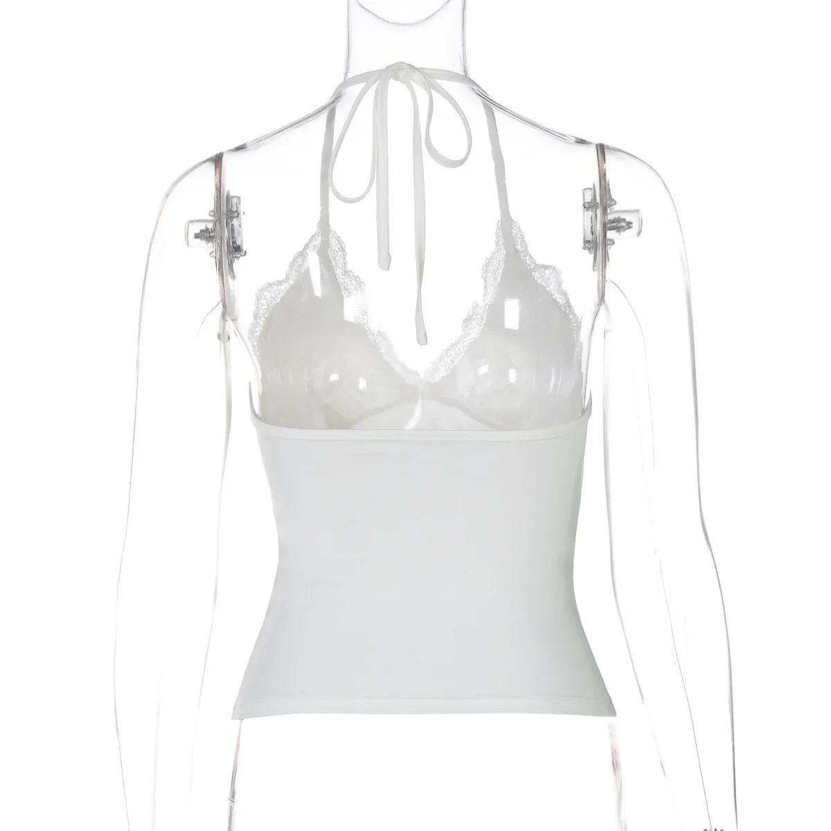 2025 New Fashion Tank Top Sexy Lace Backless Women Tops Strap Tank Top Sexy Women Clothing m