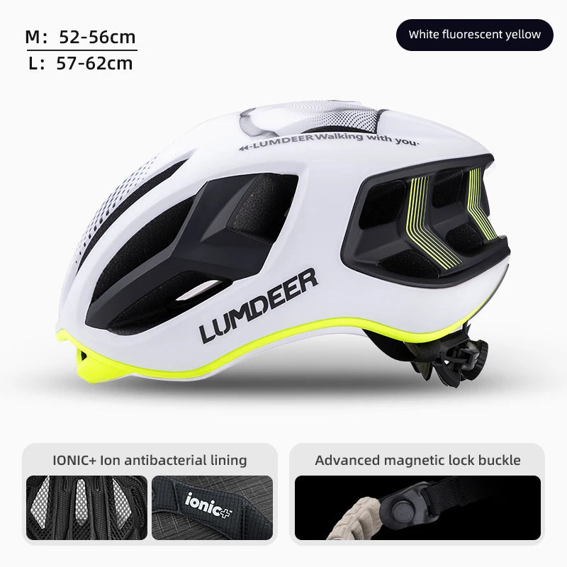 Eastinear new bicycle helmet ultra light breathable men and women outdoor sports cycling safety helmet with magnetic tail light