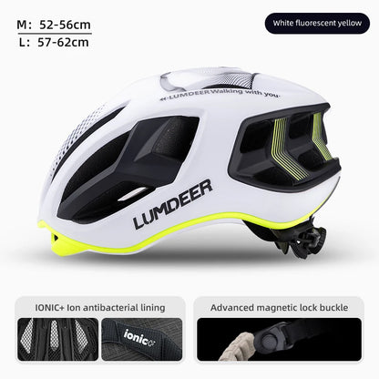 Eastinear new bicycle helmet ultra light breathable men and women outdoor sports cycling safety helmet with magnetic tail light